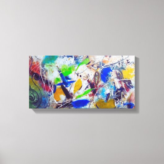 Abstract Kleuren Canvas  Afdruk (Voorkant)