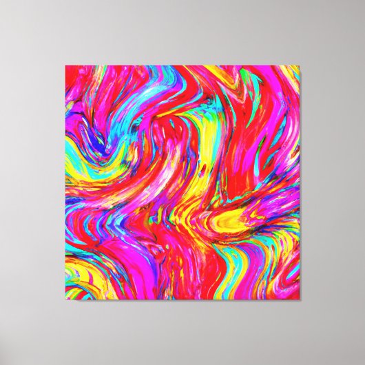 Abstract kleurenblastpatroon canvas afdruk (Voorkant)