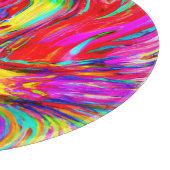 Abstract kleurenblastpatroon snijplank (Hoek)