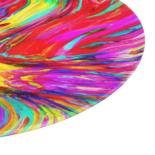 Abstract kleurenblastpatroon snijplank (Hoek)