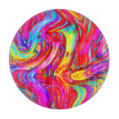 Abstract kleurenblastpatroon snijplank (Voorkant)