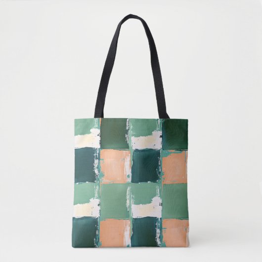 Abstract kleurenblok-Tas Tote Bag (Voorkant)