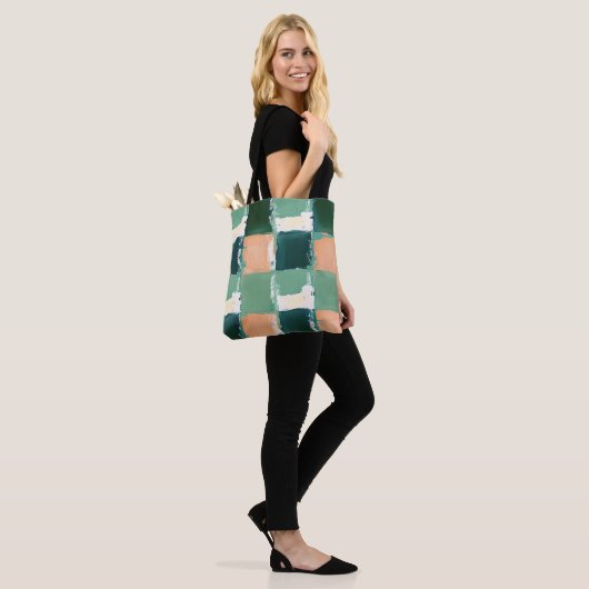 Abstract kleurenblok-Tas Tote Bag (Op model)