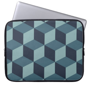  abstract kleurenblokgeomet laptop sleeve