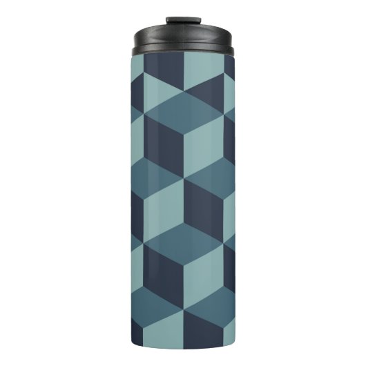  abstract kleurenblokgeomet thermosbeker (Voorkant)