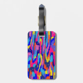 Abstract kleurenboek bagagelabel (Achterkant verticaal)