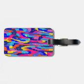 Abstract kleurenboek bagagelabel (Achterkant horizontaal)