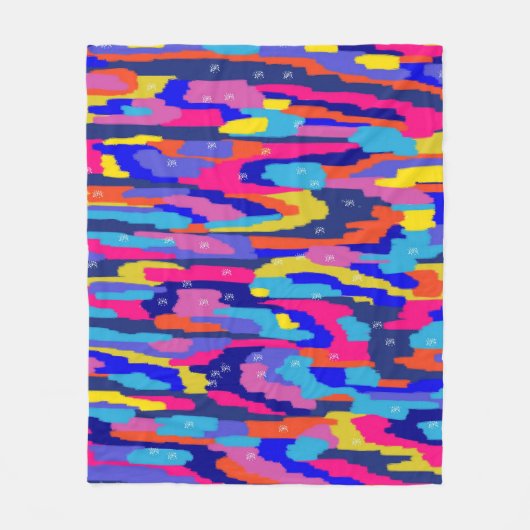 Abstract kleurenboek fleece deken (Voorkant)