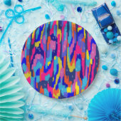 Abstract kleurenboek papieren bordje (Feest)