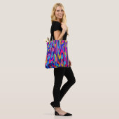Abstract kleurenboek tote bag (Op model)