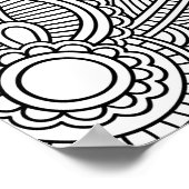 Abstract kleurend Poster (Hoek)