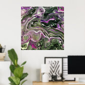 Abstract kleurenonderzoek 414, poster (Thuiskantoor)