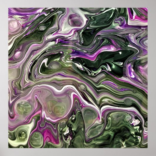 Abstract kleurenonderzoek 414, poster (Voorkant)