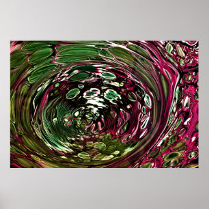 Abstract kleurenonderzoek 433, poster