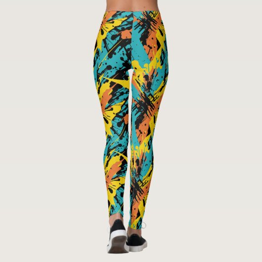 Abstract kleurenpalet voor schildpad leggings (Achterkant)