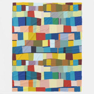 Abstract kleurenpatroon 271020 fleece deken