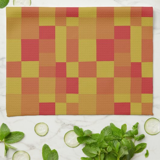 Abstract kleurenpatroon 280913 theedoek (Gevouwen)