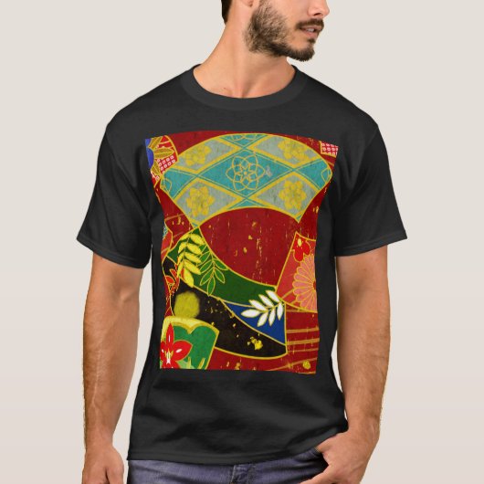 Abstract kleurenpatroon 4 t-shirt (Voorkant)