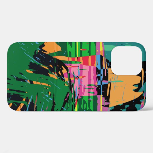 Abstract kleurenpatroon in graffiti stijl v Case-Mate iPhone case (Achterkant (horizontaal))