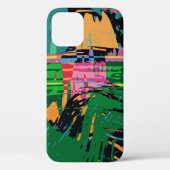 Abstract kleurenpatroon in graffiti stijl v Case-Mate iPhone case (Achterkant)