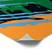 Abstract kleurenpatroon in graffiti stijl v poster (Hoek)