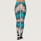Abstract kleurenpatroon leggings (Achterkant)