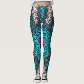 Abstract kleurenpatroon leggings (Voorkant)