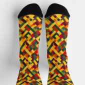 Abstract kleurenpatroon retro sokken (Top)