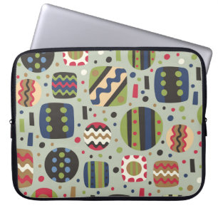 abstract kleurenpatroon textiel, interieurontwerpe laptop sleeve