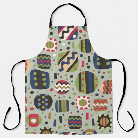 abstract kleurenpatroon textiel, interieurontwerpe schort (Voorkant)