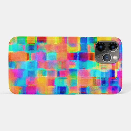 Abstract Kleurenraster Case-Mate iPhone Case (Achterkant (horizontaal))