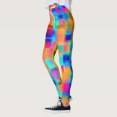 Abstract kleurenraster leggings (Links)