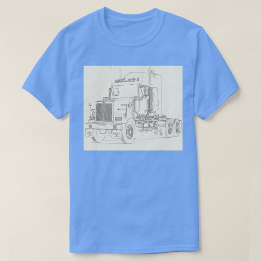 Abstract kleurenvrachtwagen 15 t-shirt (Design voorkant)