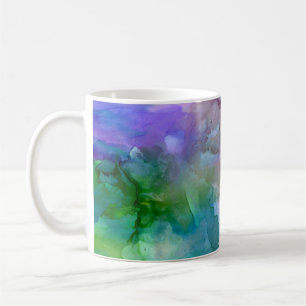 Abstract kleurenwiel met koffie- of tea-Mok Koffiemok