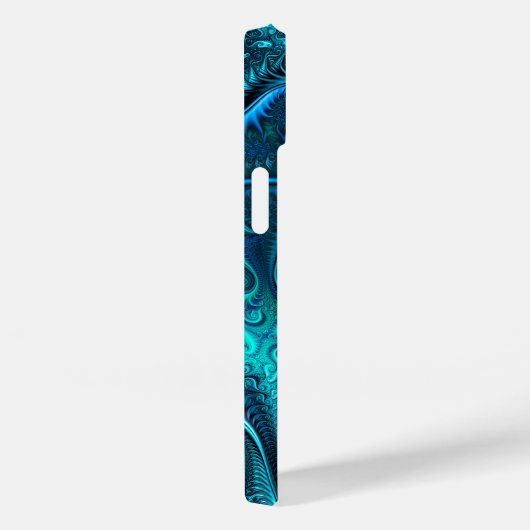 Abstract kleurig blauw en Blauwgroen spiraal patro Case-Mate iPhone Case (Achterkant / Rechts)