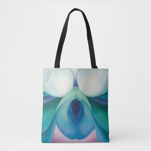 Abstract kleurig bloemschilderij Georgia O'Keeffe Tote Bag (Voorkant)
