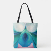 Abstract kleurig bloemschilderij Georgia O'Keeffe Tote Bag (Achterkant)