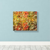 Abstract kleurig bubbelpatroon canvas afdruk (Insitu (Houten vloer))