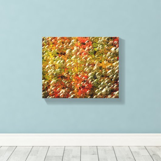 Abstract kleurig bubbelpatroon canvas afdruk (Insitu (Houten vloer))