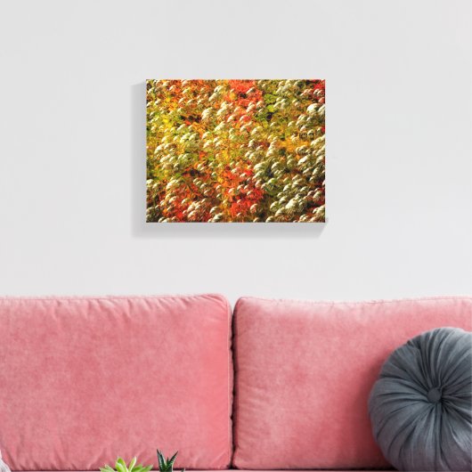 Abstract kleurig bubbelpatroon canvas afdruk (Insitu (Woonkamer))