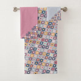 Abstract kleurig geometrisch naadloos patroon bad handdoek
