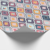 Abstract kleurig geometrisch naadloos patroon cadeaupapier (Hoek)