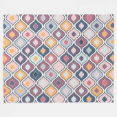 Abstract kleurig geometrisch naadloos patroon fleece deken (Voorkant (Horizontaal))