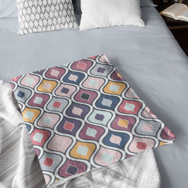 Abstract kleurig geometrisch naadloos patroon fleece deken