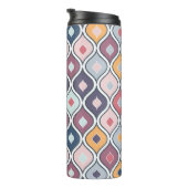 Abstract kleurig geometrisch naadloos patroon thermosbeker (Geroteerd rechts)