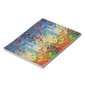 Abstract kleurig gestructureerd patroon notitieblok (Linkerzijde)