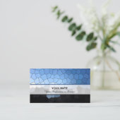 Abstract kleurig mozaïektegelpatroon visitekaartje (Staand voorkant)