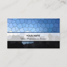 Abstract kleurig mozaïektegelpatroon visitekaartje