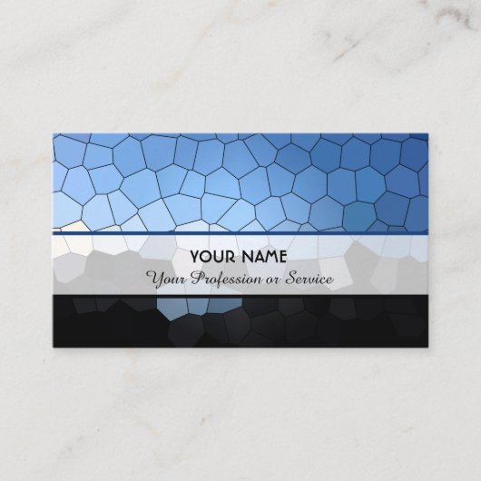 Abstract kleurig mozaïektegelpatroon visitekaartje (Voorkant)