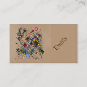 Abstract kleurig muzikaal visitekaartje (Voorkant)